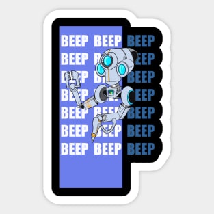 Robot welder design for kids Sticker